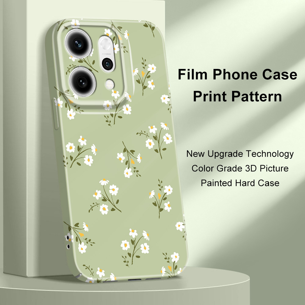 Oppo Reno 12 - Custodia per telefono con fiori per