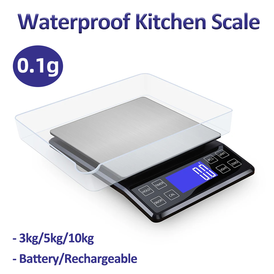 Kitchen Electronics Gadgets - Bilancia da cucina digitale 0.1g ad