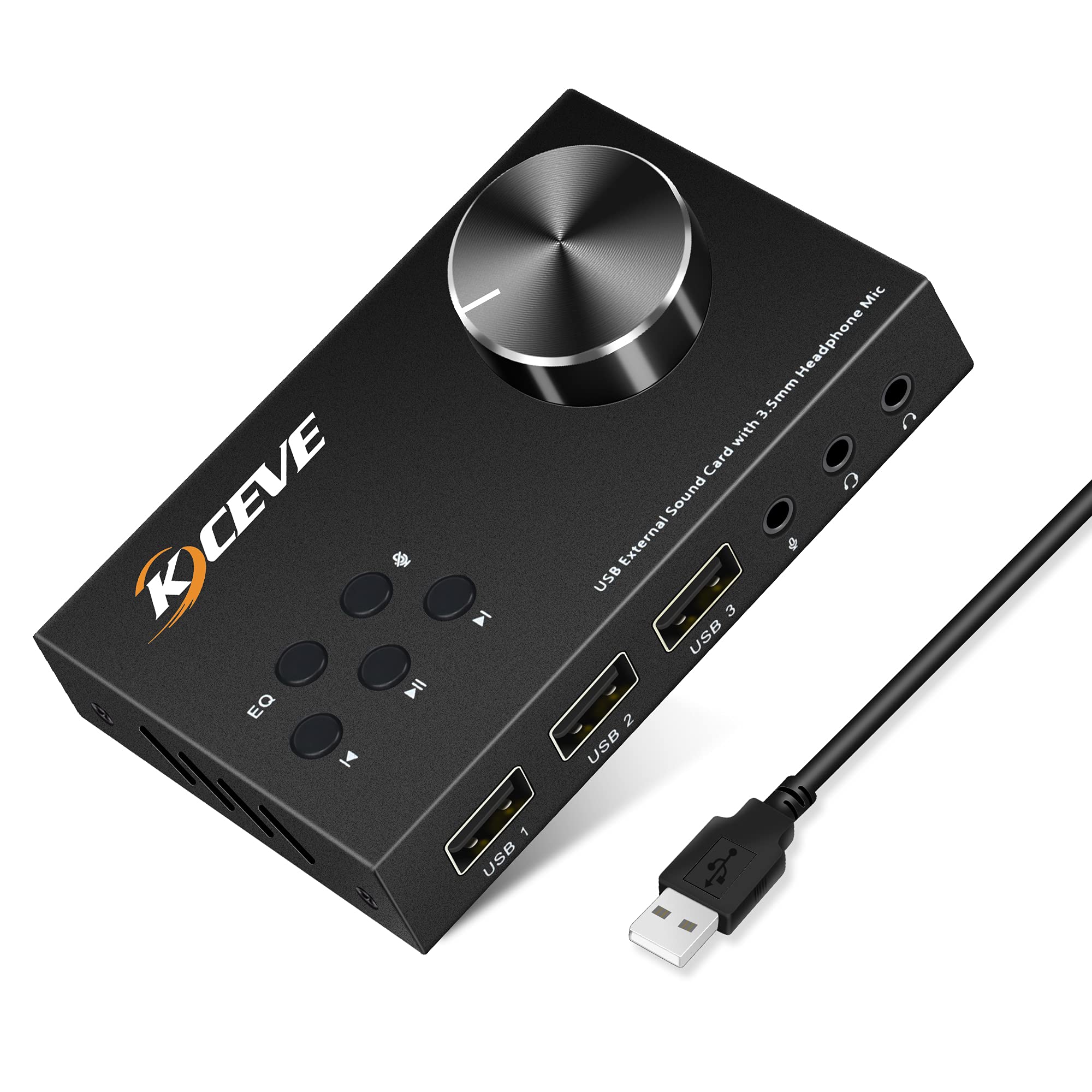 Usb Sound Card External - Scheda audio esterna con controllo del