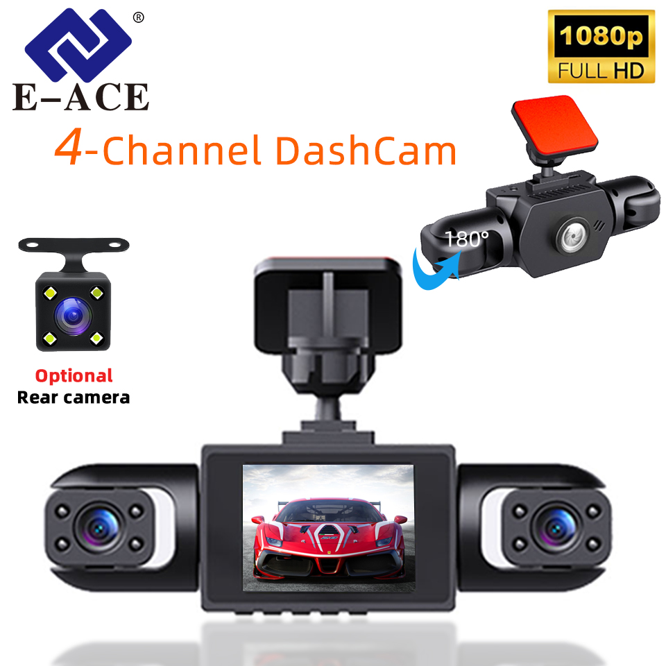 Panoramic Dash Cam 360 - E-ACE 360 ° Telecamera DVR per