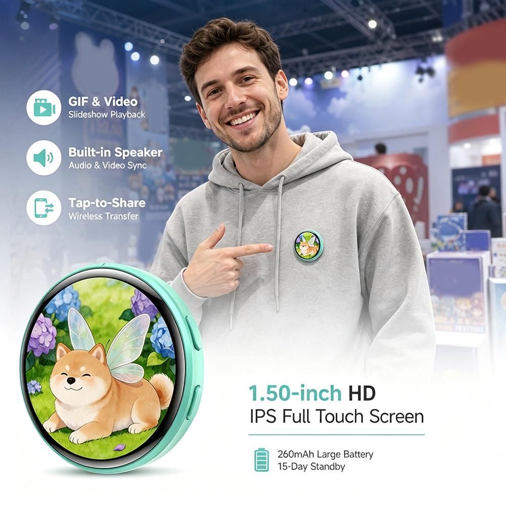 Electronics Gadgets Wholesale - Badge Elettronico con Schermo IPS da