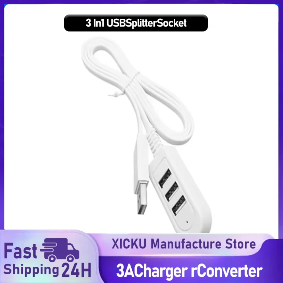 Electronics Gadgets Wholesale - Splitter USB 3 in 1 Multifunzione,