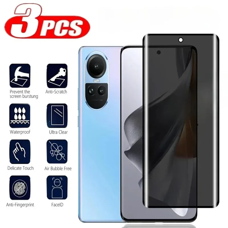 Oppo Reno 12 - 3 pezzi protezione schermo 3D vetro