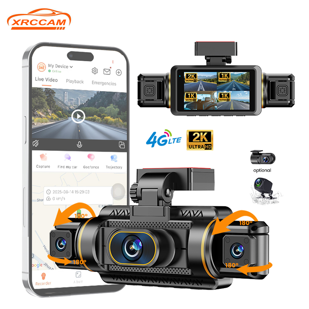 Panoramic Dash Cam 360 - Dash Cam 2K a 4 canali
