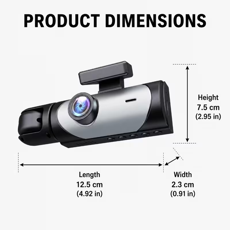 Dashcam HD a 2/3 canali, 1080p - Panoramic Dash Cam 360 recensione e prezzo