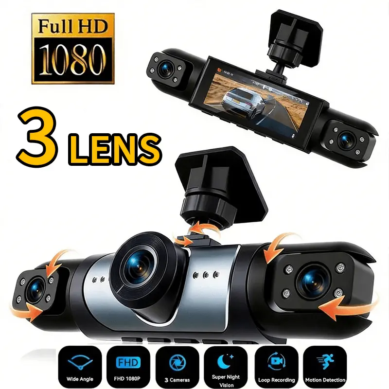 360 °   Dashcam Panoramica a T - Panoramic Dash Cam 360 recensione e prezzo