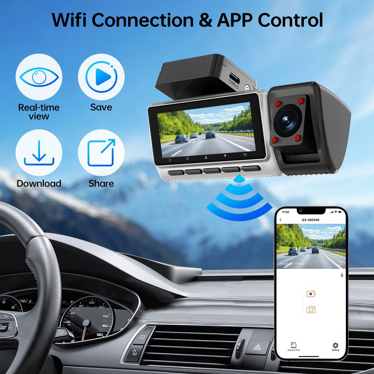 Nuova Dashcam GPS HD con Visio - Panoramic Dash Cam 360 recensione e prezzo