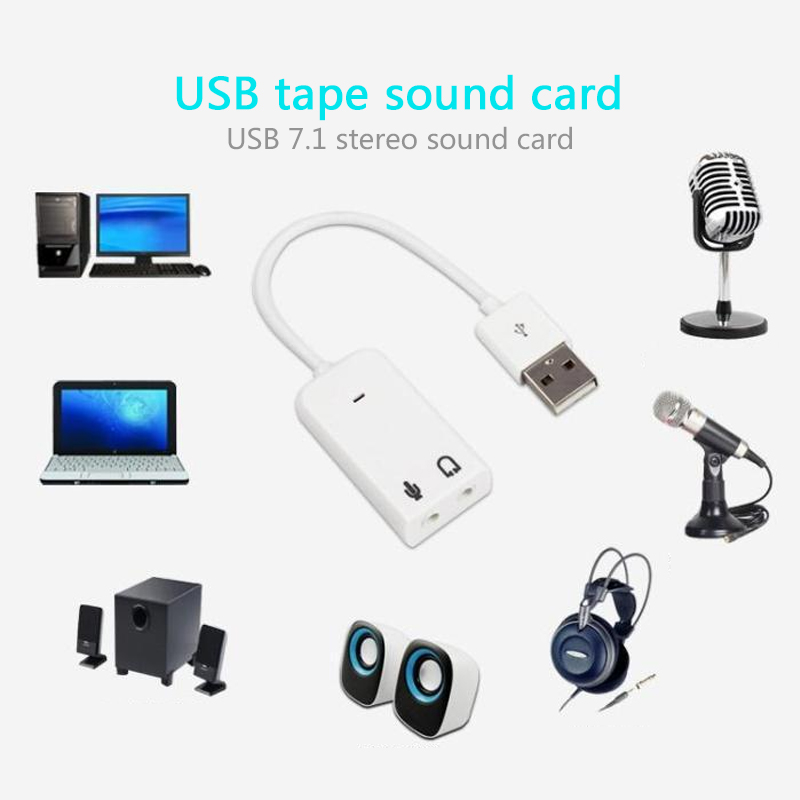3D White 2.0 Virtual 7.1 Chann - Usb Sound Card External recensione e prezzo